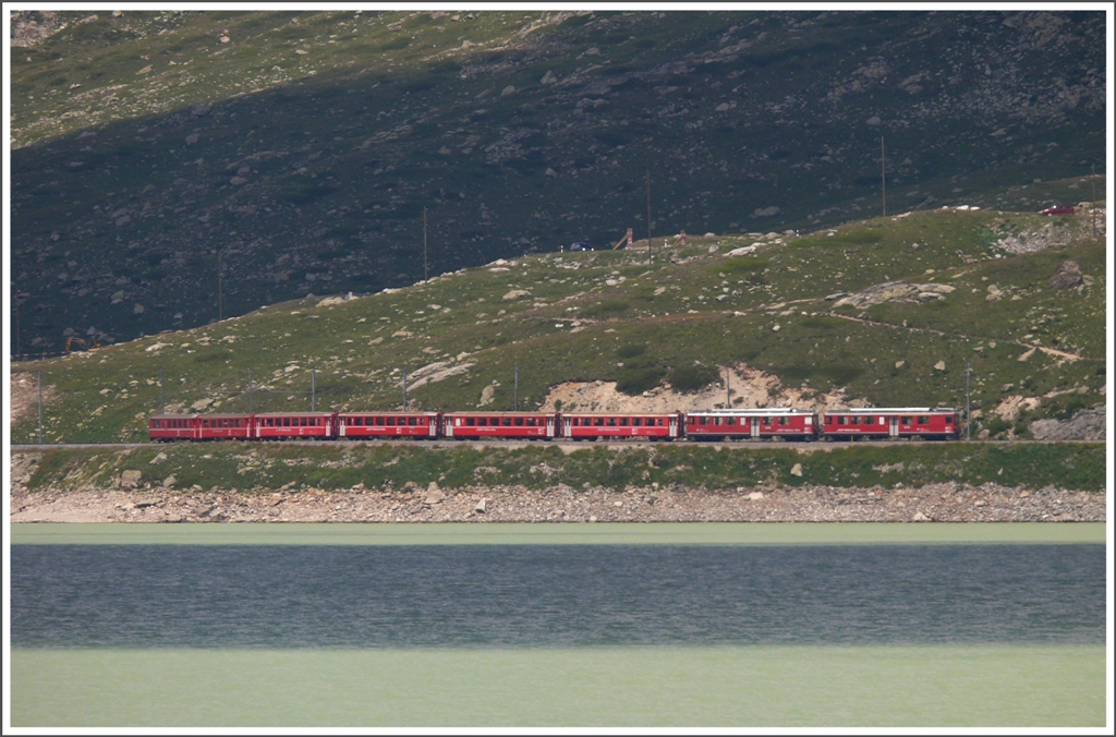 Die Sonne meint es abwechselnd mal wieder gut mit mir. R1633 am Lago Bianco. (14.07.2010)