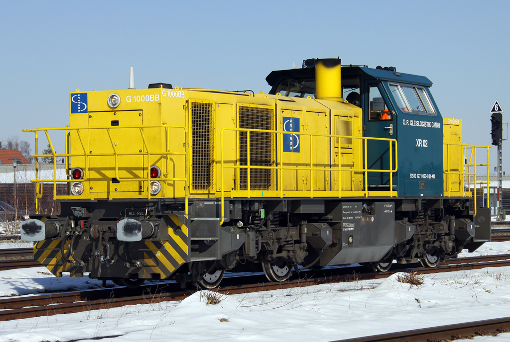 Die Spitzke XR02 auf Rangierfahrt in Kaufering am 04.03.2013