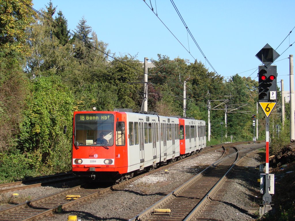 Die Tram 2259 im Haltestelle  Br�hl Mitte  30-09-2011