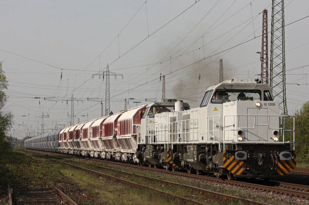 Die TXL Loks  Beci  (275 753) und  Tilly  (275 754) geben Gas!Aufgenommen am 11.4.11 in Ratingen-Lintorf.