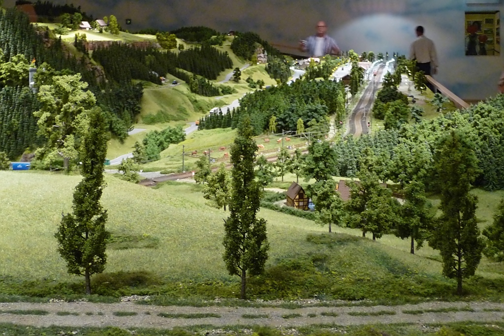 Die Umgebung des Bahnhofs Triberg auf der Schwarzwald-Modellbahn, 3.10.11 