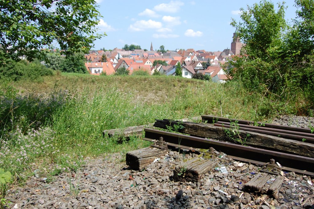 Die wrttembergische Schwarzwaldbahn am 14. Juli 2013 bei Weil der Stadt.