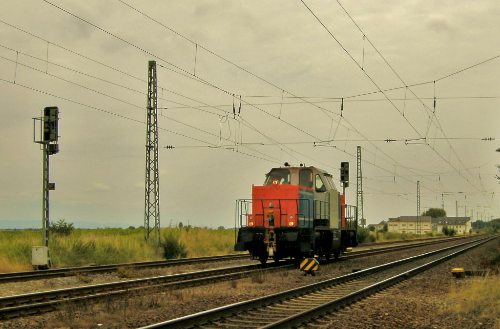 Diese 214(ex. 212 121 -9, Neubauversion der Firma Alstom basierend auf der alten V100 Baureihe der NBEG in blau orange fand ich letzens auf einer alten Sicherung. (Tag ?, Mangolding)