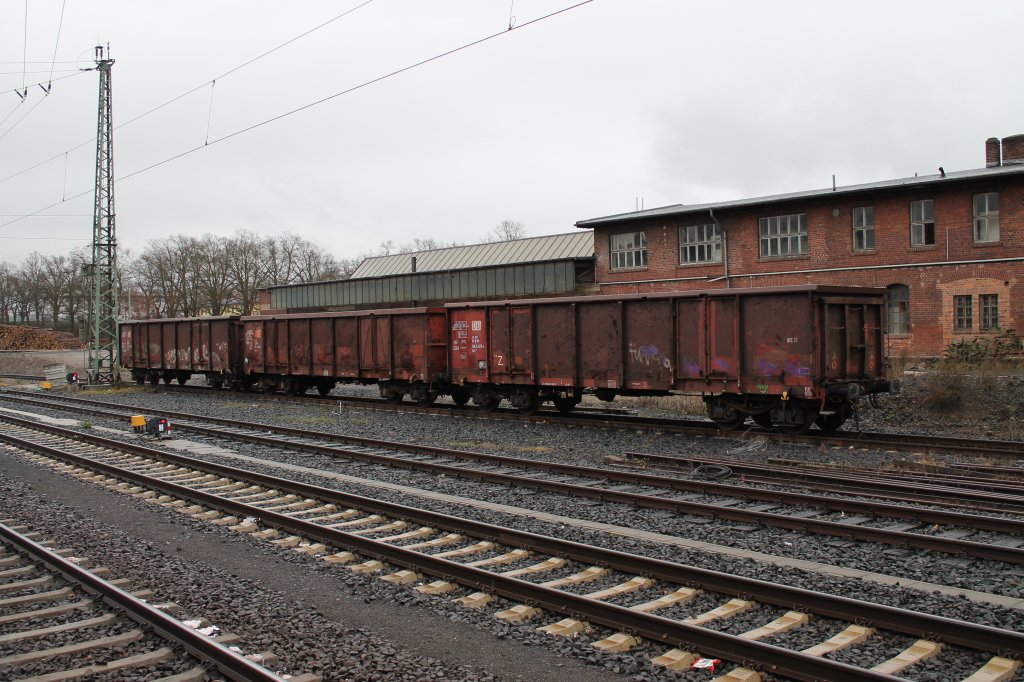 Diese Gterwagen standen am 7.12. in Giessen abgestellt.