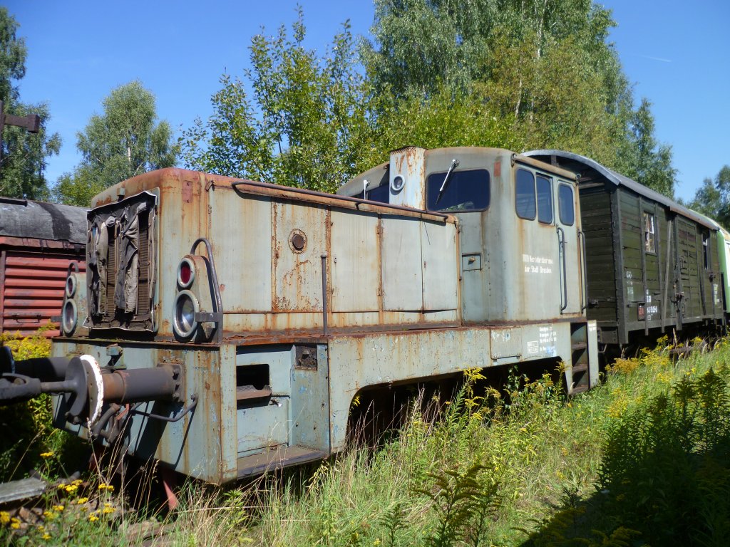 Diese V10 aus  Dresden sah man am 20.08.11 in Chemnitz- Hilbersdorf zum Heizhausfest.
