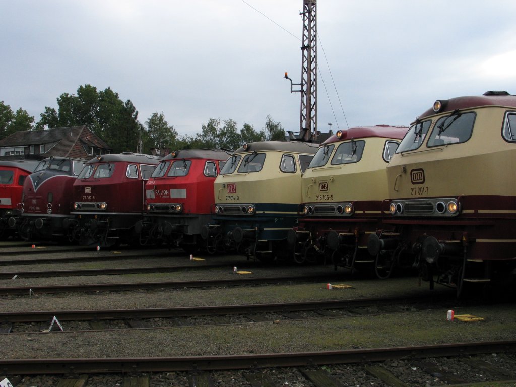 Diesellokparade am 19.09.2010 anl��lich der 125 Jahrfeier des BW Osnabr�ck