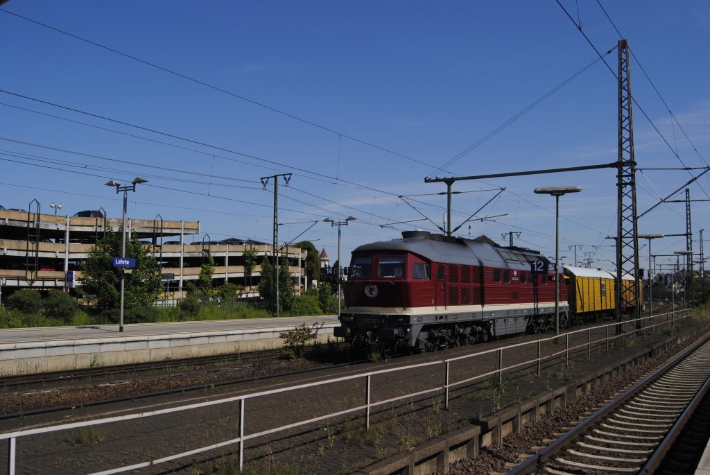 Dieselok der BR 232 in Lehrte am 17.06.2010.