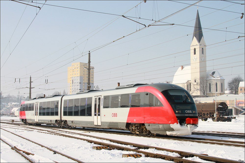 Diesen Desiro 5022 029 konnte ich bei einer �berstellfahrt in Knittelfeld ablichten.
02.2010