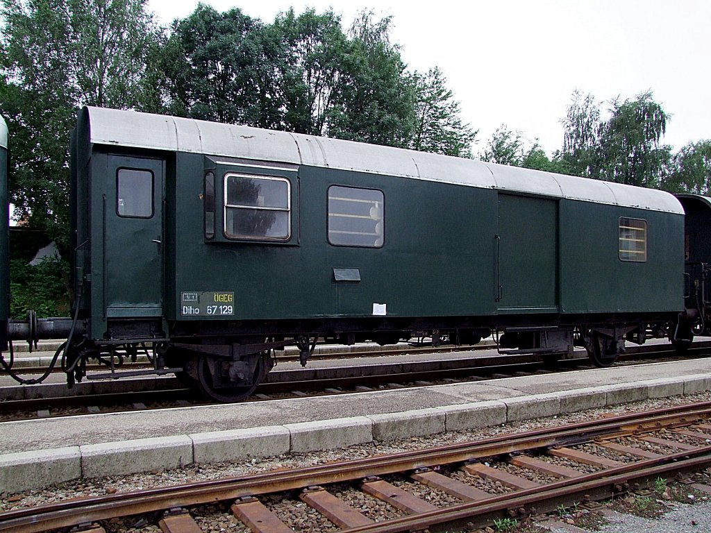 Diho 67129 der GEG hatte fr eine Dampfsonderzugfahrt fr den Bereich Timelkam nach Ried und retour extra eine Laufbescheinigung erhalten;100806