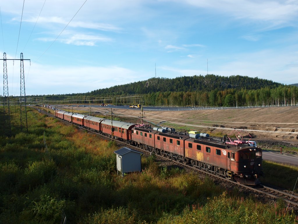 Dm 3 mit ihren Sdz auf dem Weg nach Kiruna kurz vor Boden am 3.9.12 
