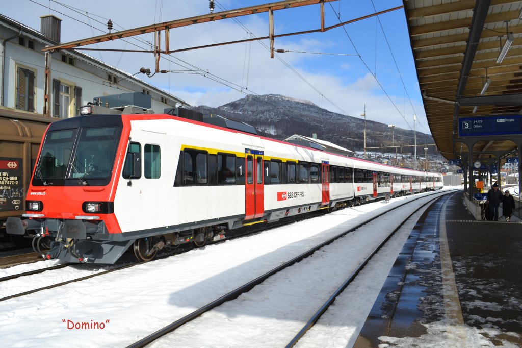 Domino, noch ohne Nr. durchfhrt am 16.2. Oensingen Richtung Solothurn