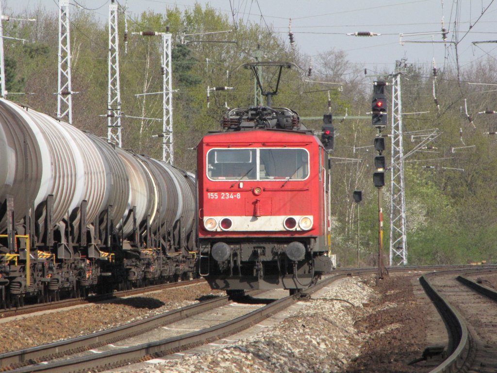 Durchfahrt von 155-234 in Berlin Eichgestell am 23.04.2010