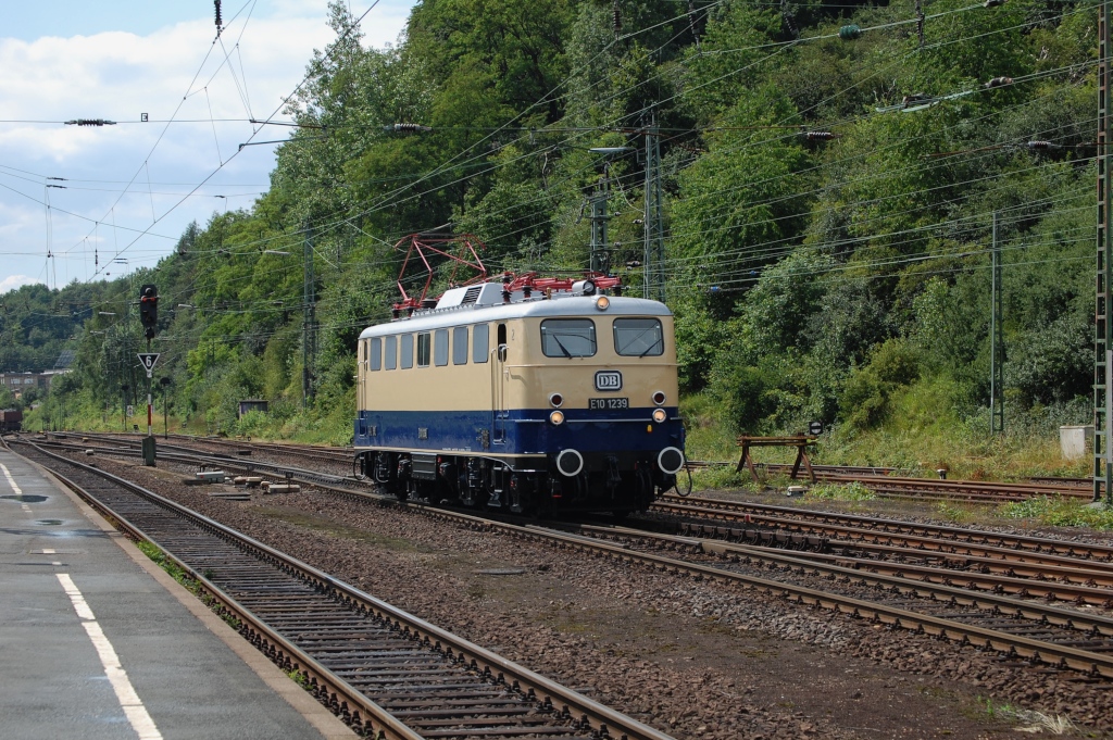 E 10 329 kommt am 01.07.2011 in Altenbeken an. Sie blieb bis zum 04.07., anlssig der Veranstaltung  Vivat Viadukt 