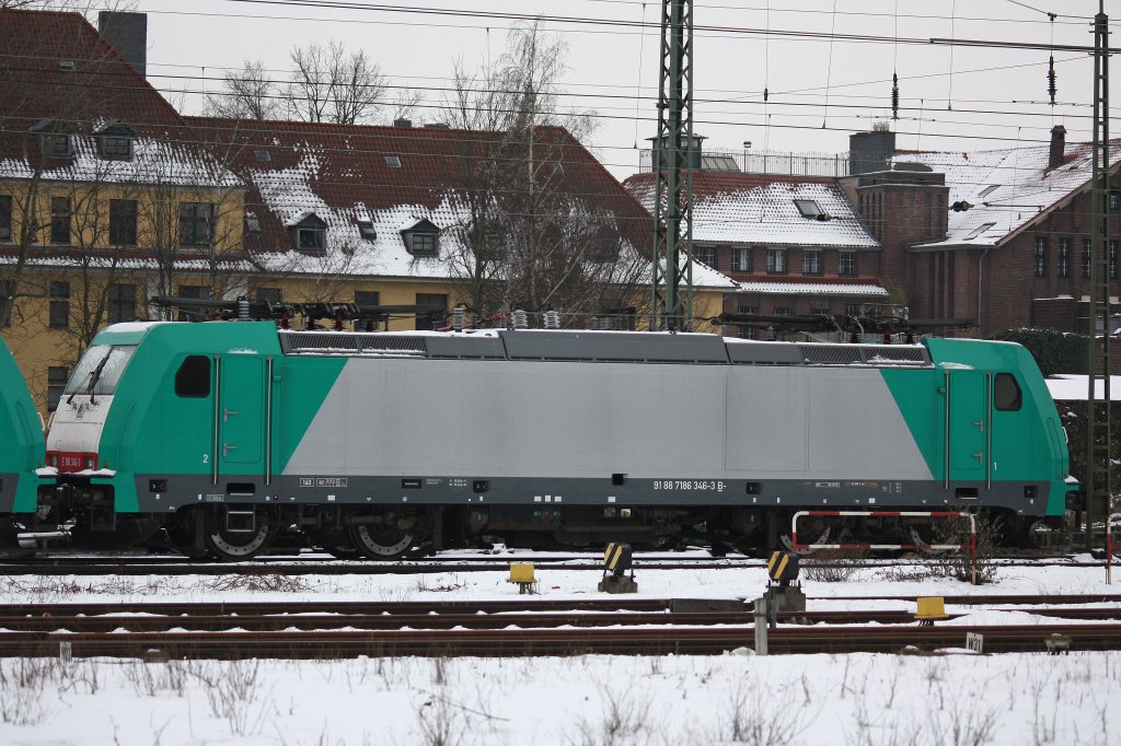 E 186 346 am 26.1.13 abgestellt in Krefeld Hbf.