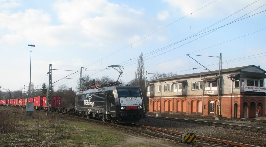 E 189 208, in Lehrte am 23.03.2011.