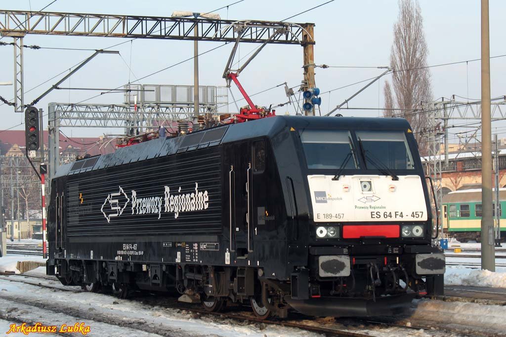 E 189-457  MRCEdispolok-Przewozy Regionalne , Poznań Głwny, 18.02.2010