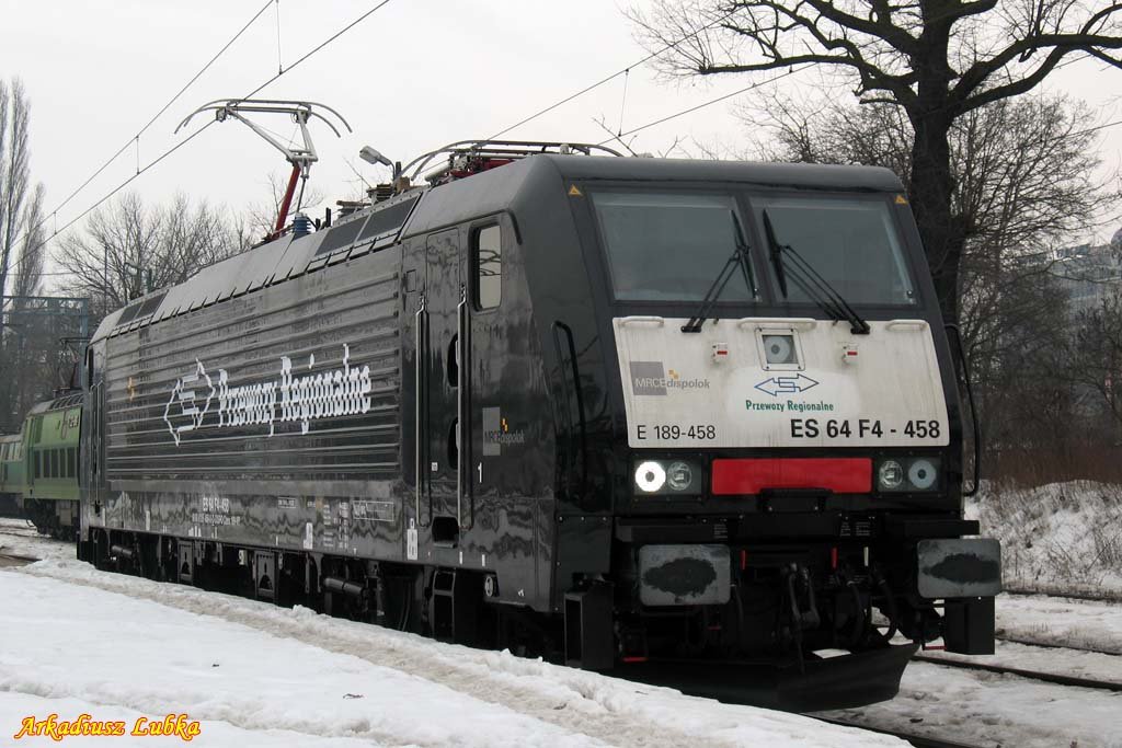 E 189-458  MRCEdispolok-Przewozy Regionalne , Poznań Głwny, 19.02.2010