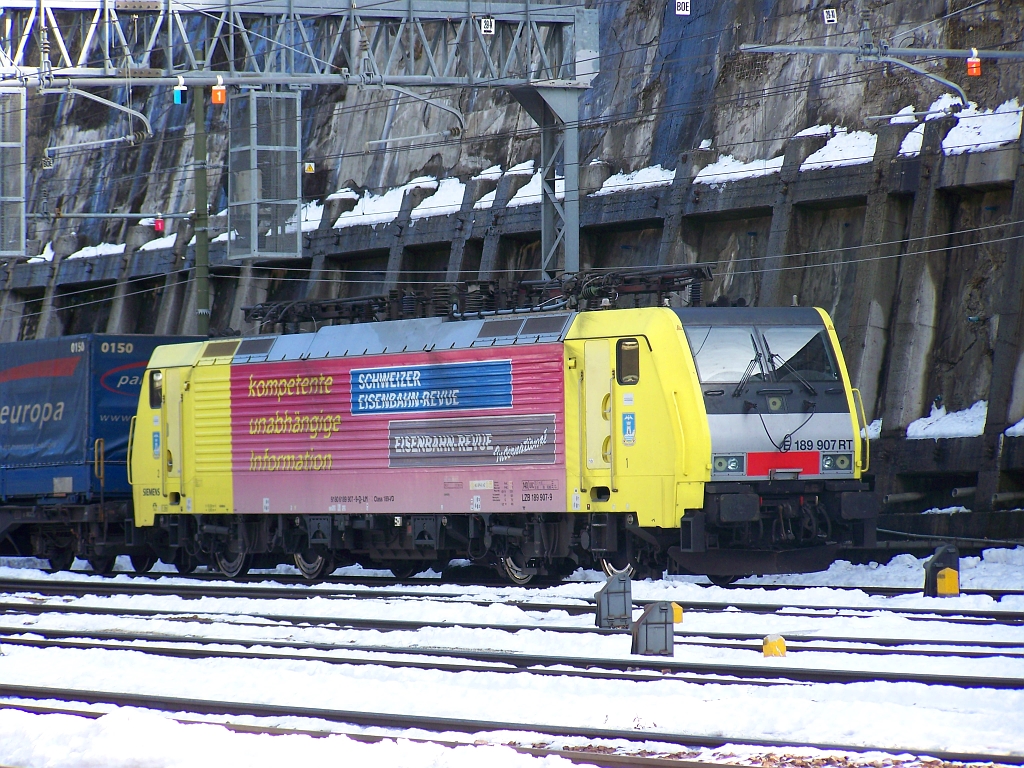 E 189 907 RT im Brennerbahnhof am 30. Oktober 2010.