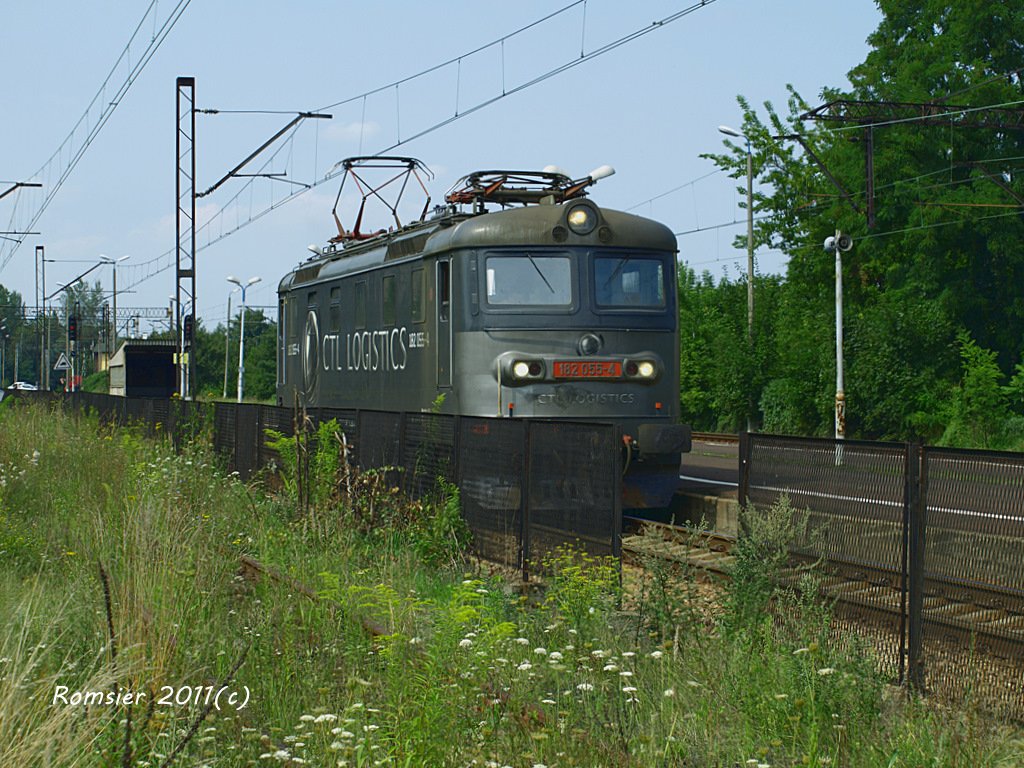 E-lok 182 055-4 CTL LOGISTICS in Bieruń Nowy(Oberschlesien)am 2011.08.05.