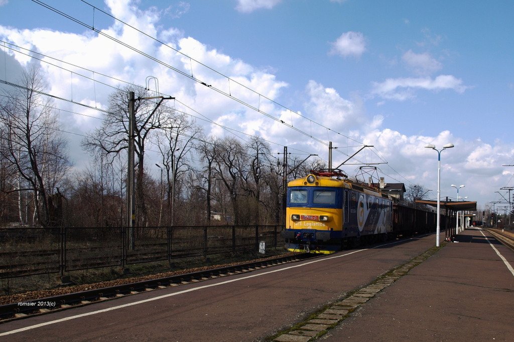 E-lok 182 156-0 der CTL Logistics mitKohlezug in Bieruń Nowy(Oberschlesien)am13.04.2013. 