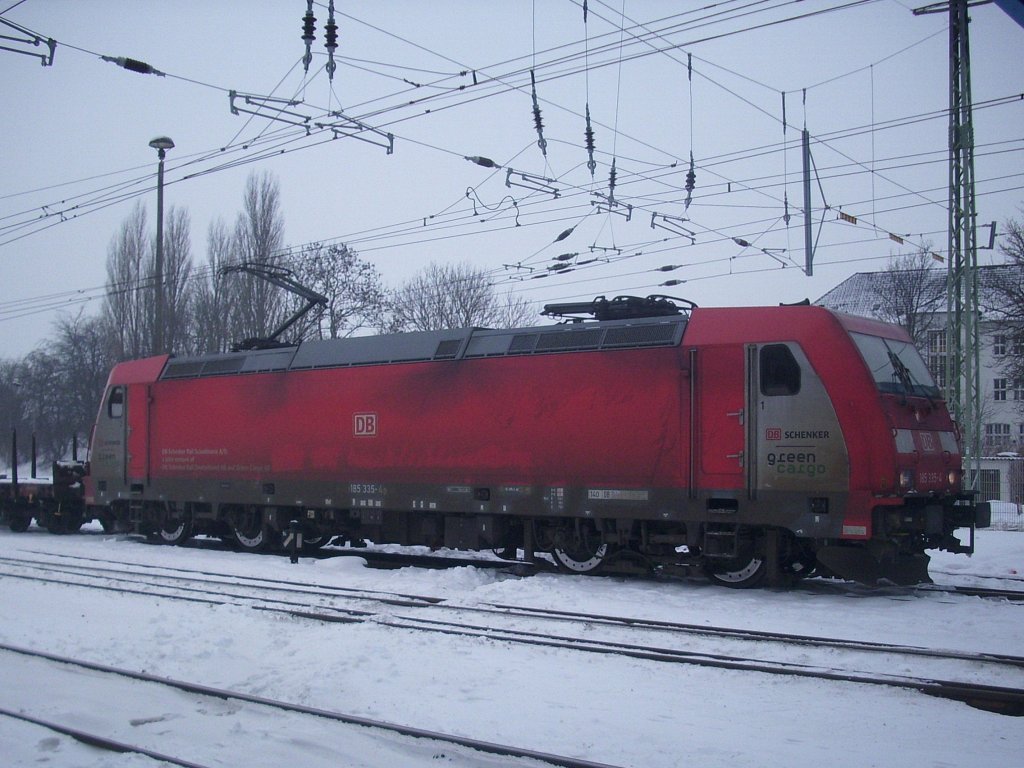 E-Lok der BR 185 in Bergen am 14.12.2012

