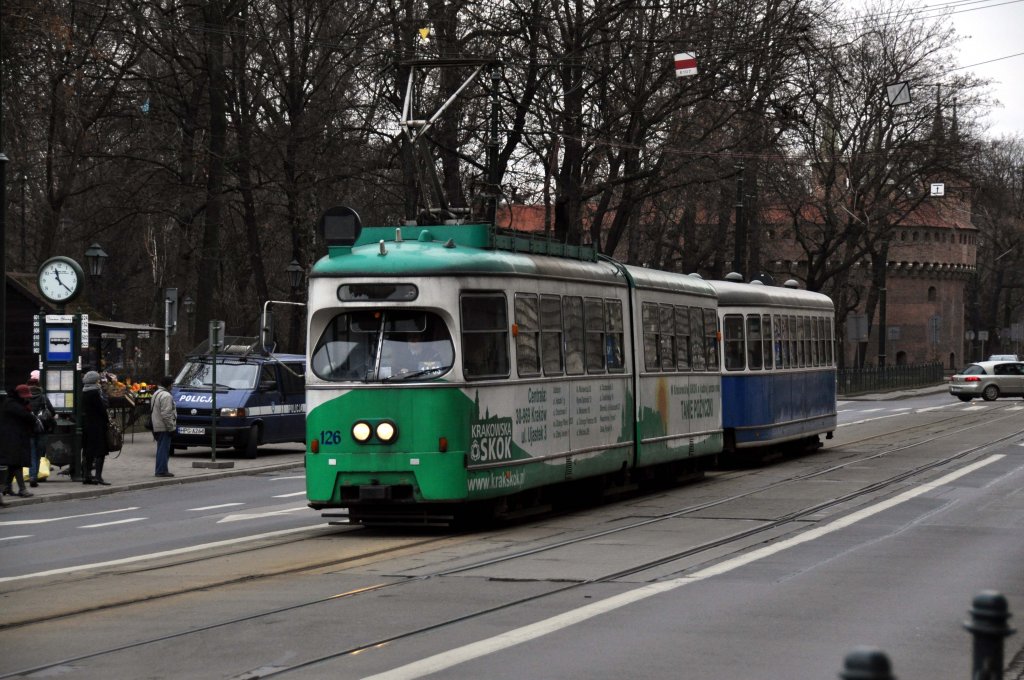 E1 Wagen: 126 in Krakau (28.11.2011)

