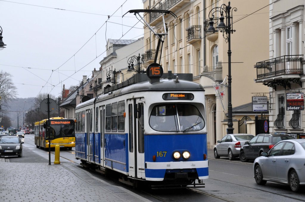 E1 Wagen: 167 in Krakau (28.11.2011)