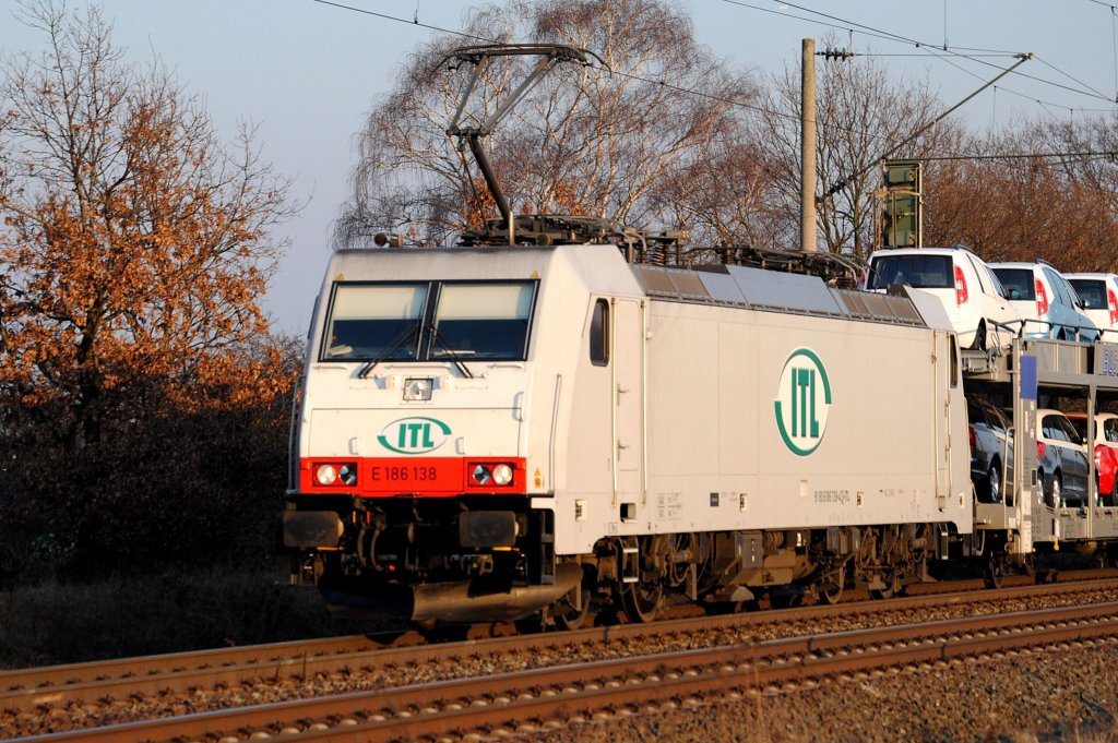 E186 131 ITL am Nachmittag des 03.03.2011 bei Woltorf