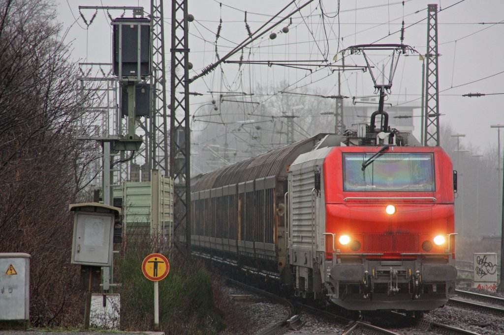 E37 531 am 22.1.11 bei der Durchfahrt durch Duisburg-Bissingheim