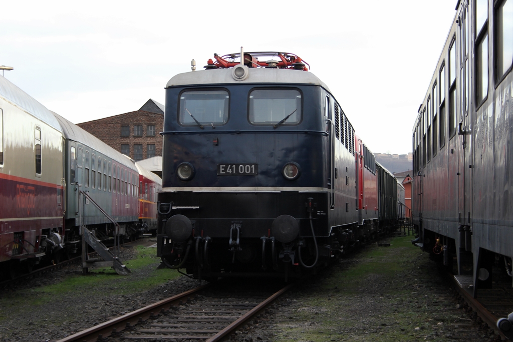 E41 001 im DB Museum Koblenz am 14.1.2012