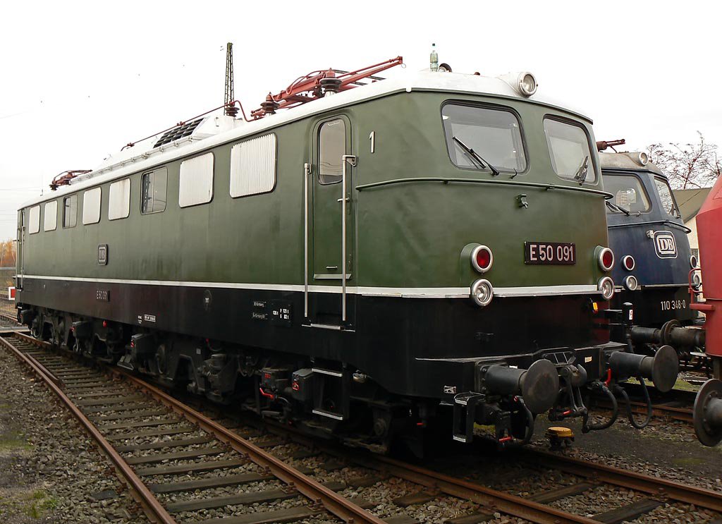 E50 091 im DB Museum Koblenz am 21.11.09