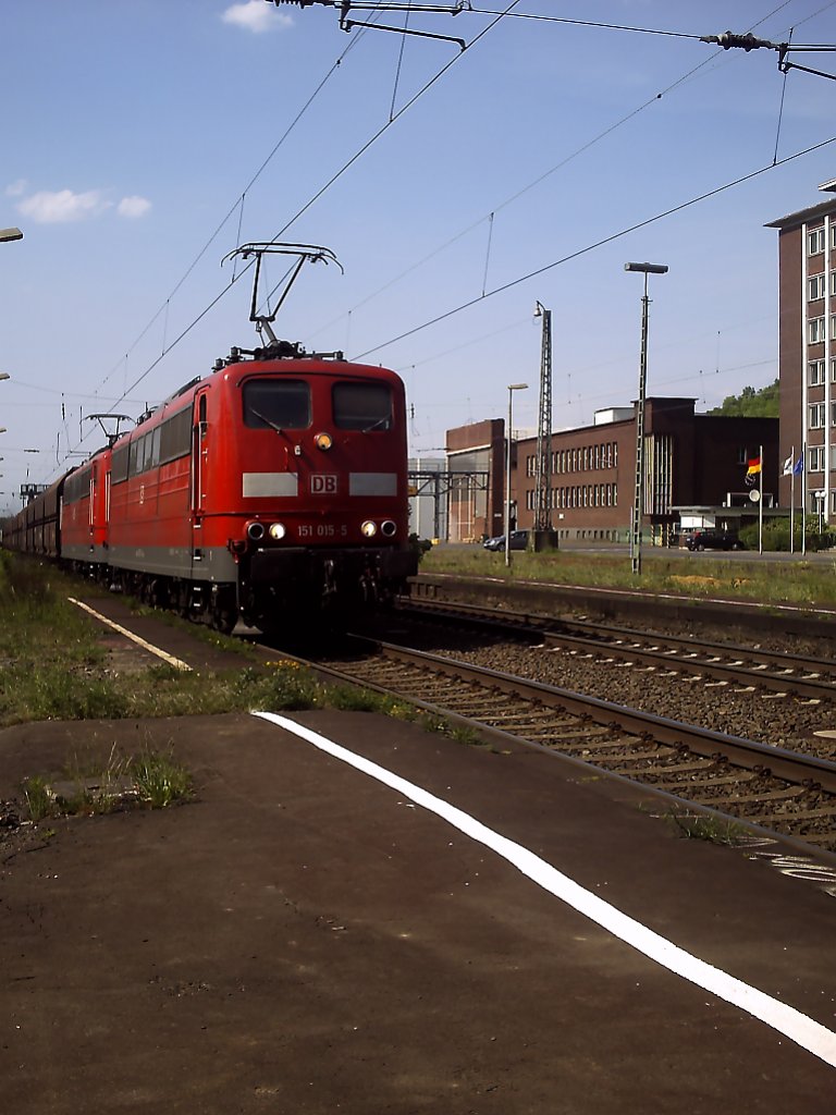 easypix v512-R: Aufnahmedatum: 2011:05:07 Loknummer: 151 015-5 Aufnahmeort: Knigswinter