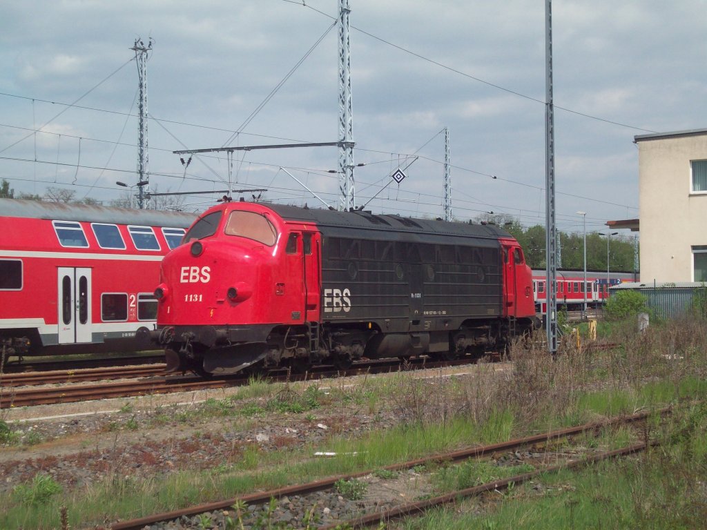 EBS 1131 der Erfurter Bahnservice in Sangerhausen.08.05.13