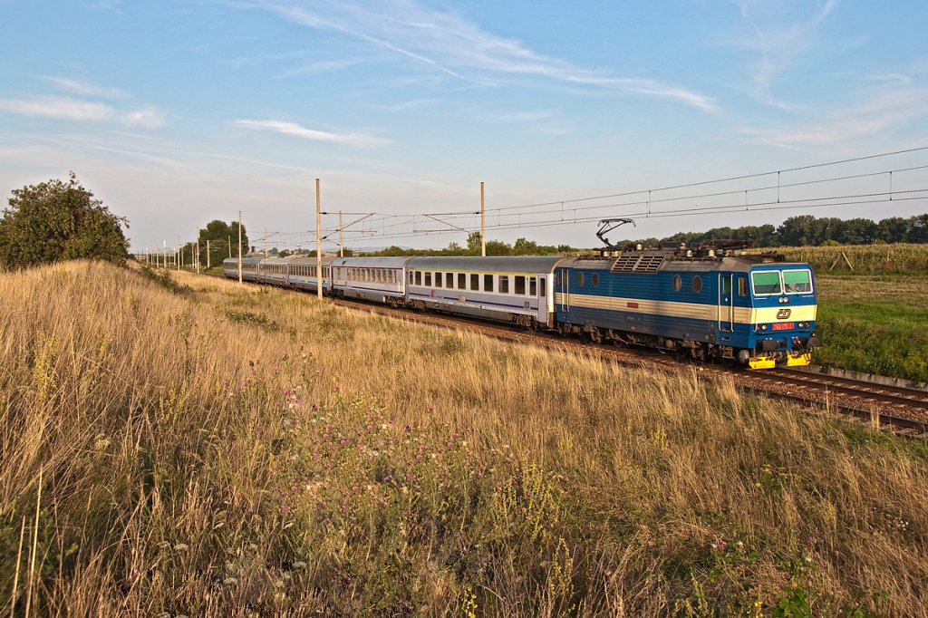 EC 105  Sobieski  am Abend des 03.08.2011, kurz vor Breclav.