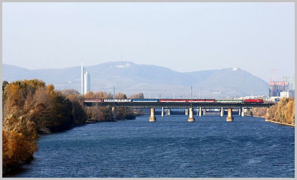 EC 70  Gustav Mahler  (Wiener Neustadt-Prag). Donaubrcke Ostbahn/Wien, 11.11.11