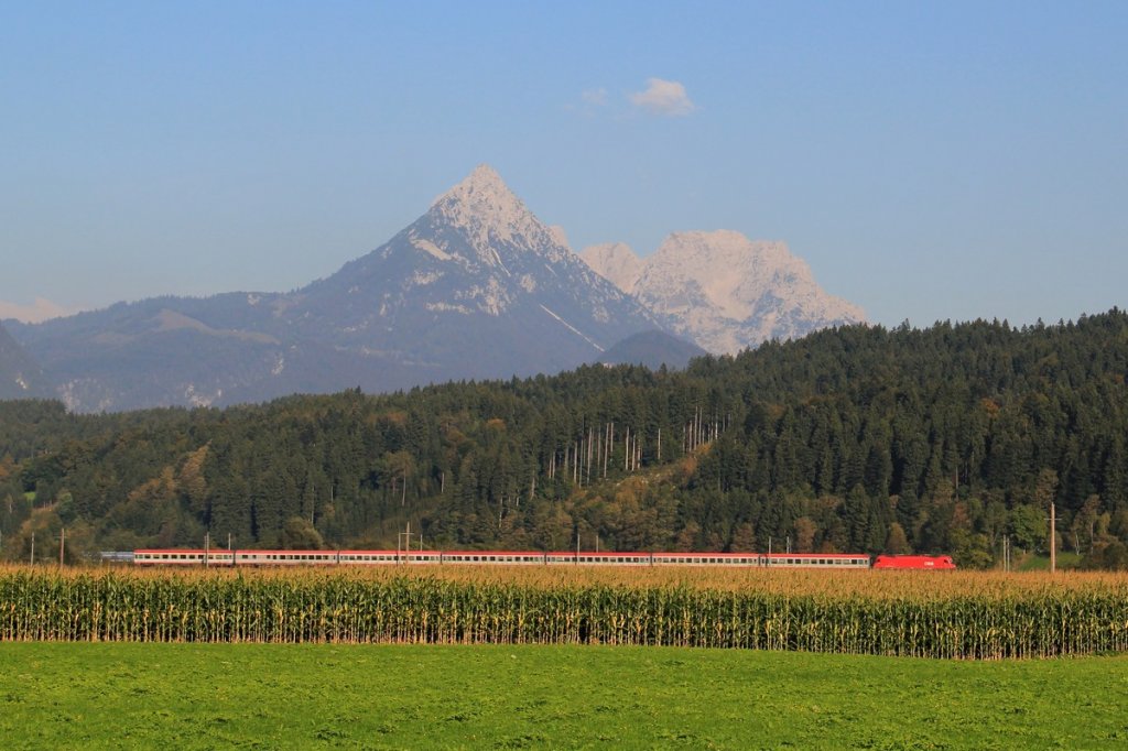 EC 89 nach Milano Porta Garibaldi bei Kirchbichl. 28.11.2011
