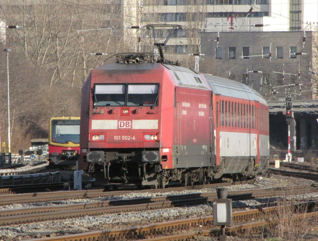 EC Leerpark von Rummelsburg nach Berlin Gesundbrunnen am 22.03.2010 in Greifswalder Strasse.