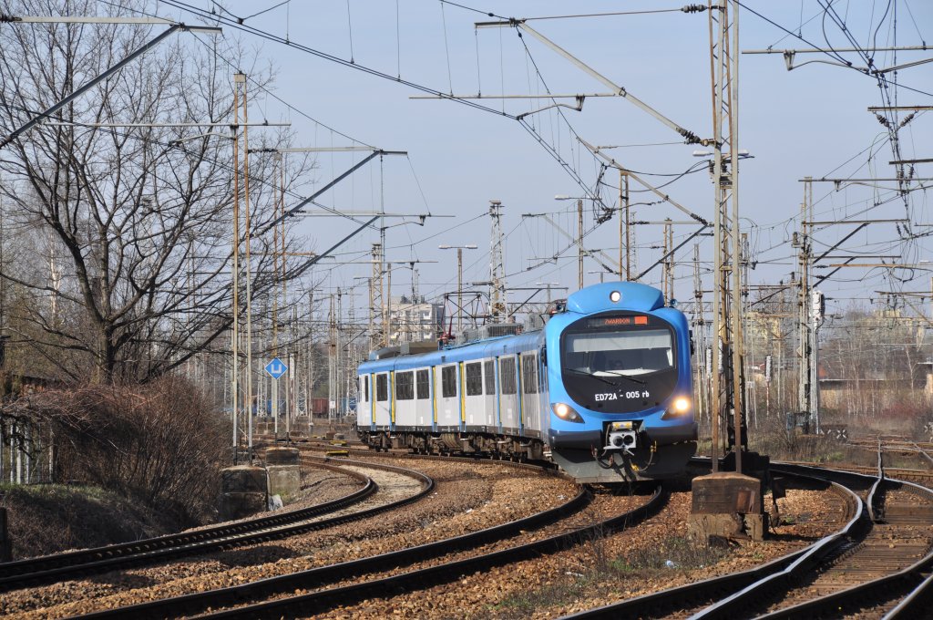 ED72 005 bei Katowice-Ligota in Richtung Zwardoń (10.04.2012)