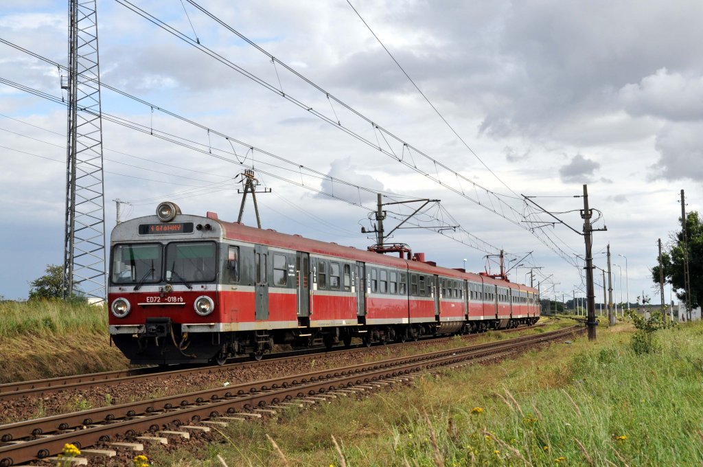 ED72 018 bei Strzebielewo Pyrzyckie (09.08.12)