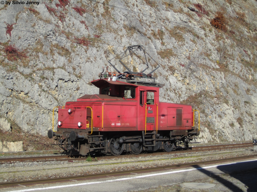 Ee 3/3 16457 am 15.11.2012 in Vallorbe.