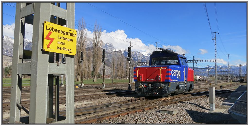 Eem 923 009-5 in Sargans. (19.03.2013)
