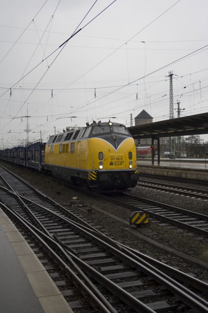 EGP 221 106-8 durchfhrt am 06.12.2011 Bremen HBF