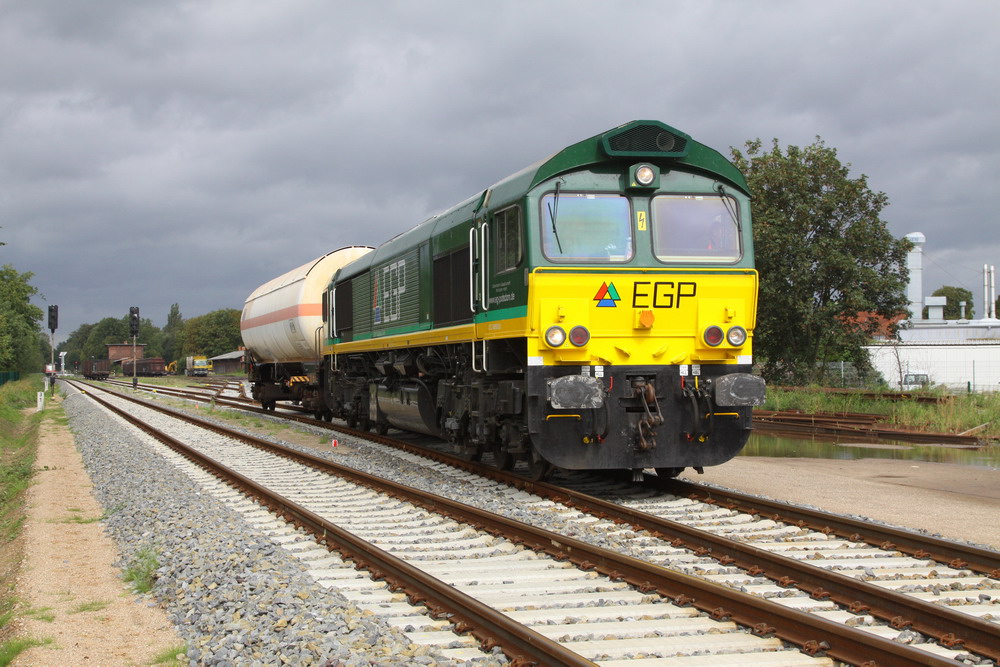 EGP rangiert in Hagenow.07.09.2011