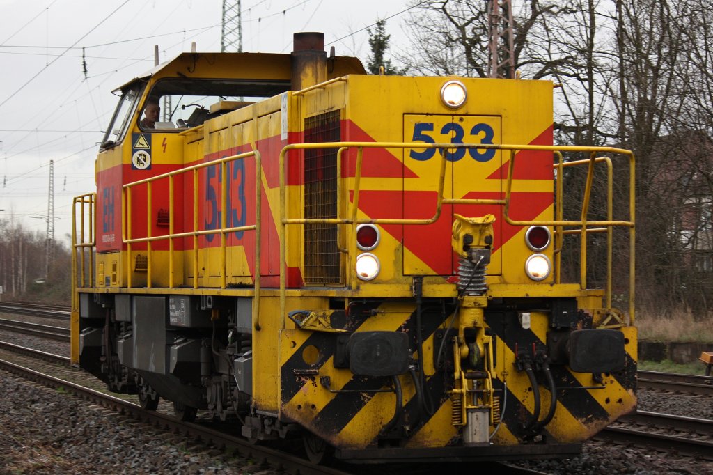 EH 533 am 4.2.13 beim Halt in Ratingen-Lintorf.