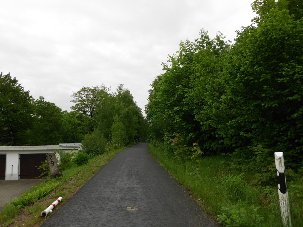 Ehemalige Bahnstrecke Rowein - Niederwiesa!Jetzt Radweg 28.05.2013