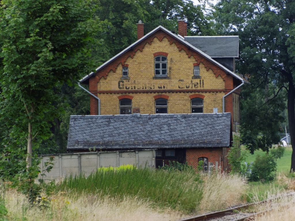 Ehemaliger Bahnhof Göttengrün/Gefell im Vogtland Eröffnung 1. Juli