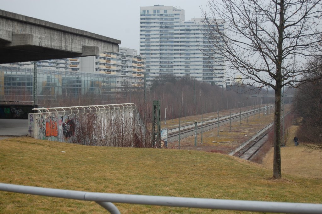Ehemaliger S-Bahnhof Olympiastadion (Oberwiesenfeld) am 3. Mrz 2012
