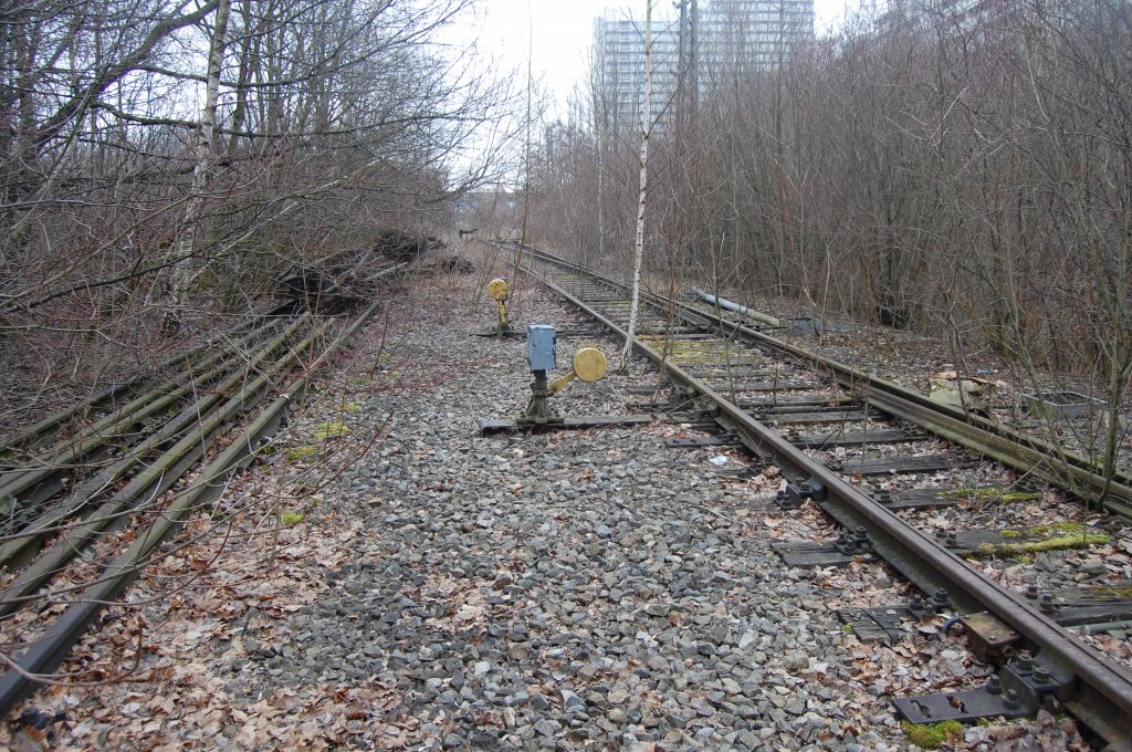 Ehemaliger S-Bahnhof Olympiastadion (Oberwiesenfeld) am 3. Mrz 2012
Gleisvorfeld