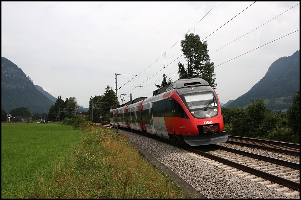 Ein 4024er ist nach Telfs-Pfaffenhofen unterwegs. (11.08.2009)