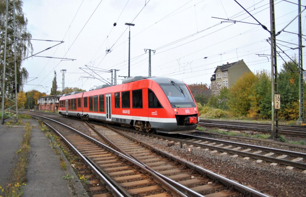 Ein 648 Triebwagen in Lehrte am 20.10.10